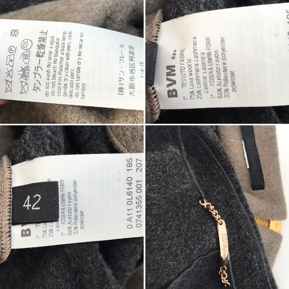 Les Copains Gray Brown Suit 2pc Skirt Career Set - Picture 3 of 7